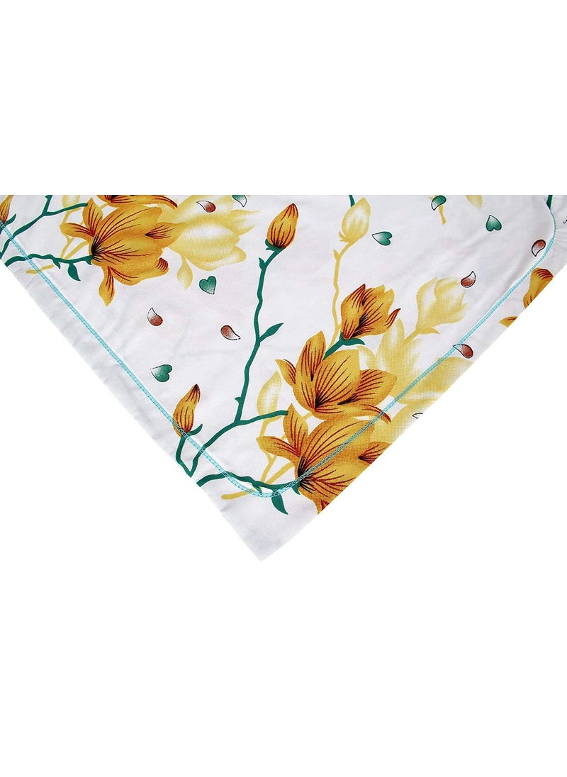 Delight Zone Delight Zone Prime Collection 144TC 3D Printed Polycotton Double Bedsheet with 2 Pillow Covers Multicolour 90 x 90 Inch  - Image 5