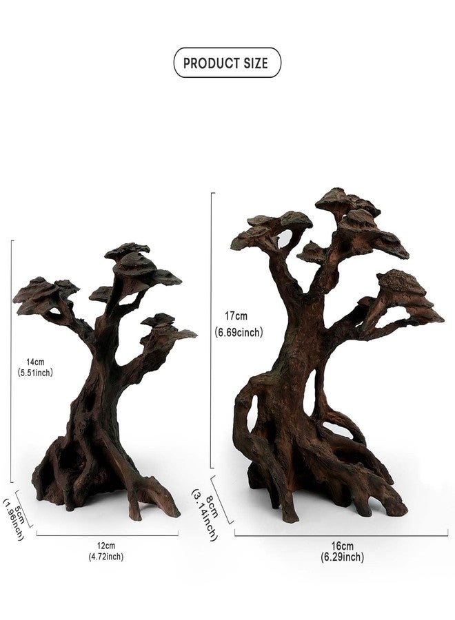 FZONE Resin Aquarium Driftwood, Aquarium Tree Decoration for Nano Aquascaping and Hardscape - Image 2