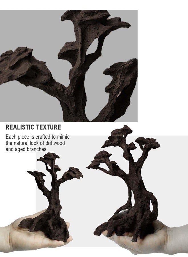 FZONE Resin Aquarium Driftwood, Aquarium Tree Decoration for Nano Aquascaping and Hardscape - Image 3