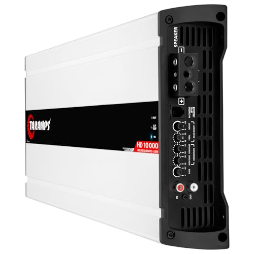 Taramp's Taramps HD 10000 1 Ohm 1 Channel 10162 Watts RMS MAX, Mosfet Amplifier, Monoblock, Crossover, Bass Boost, RCA Input, Class D, Car Audio, Compatible Monitor Level Remote, Great for Subwoofers - Image 3