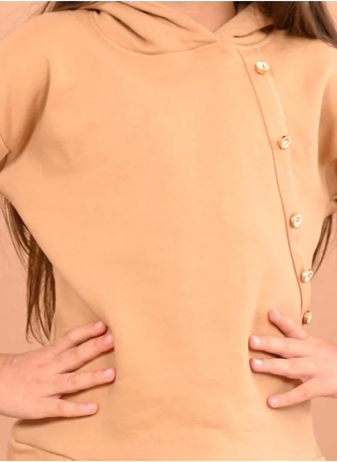 ليلك Girls Full Sleeves Sweatshirt