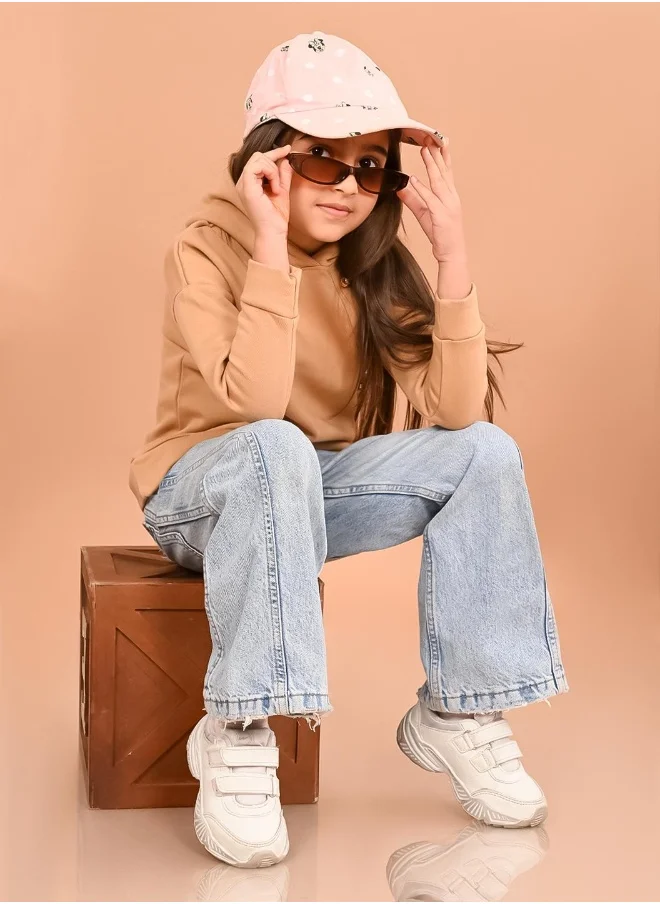 ليلك Girls Full Sleeves Sweatshirt