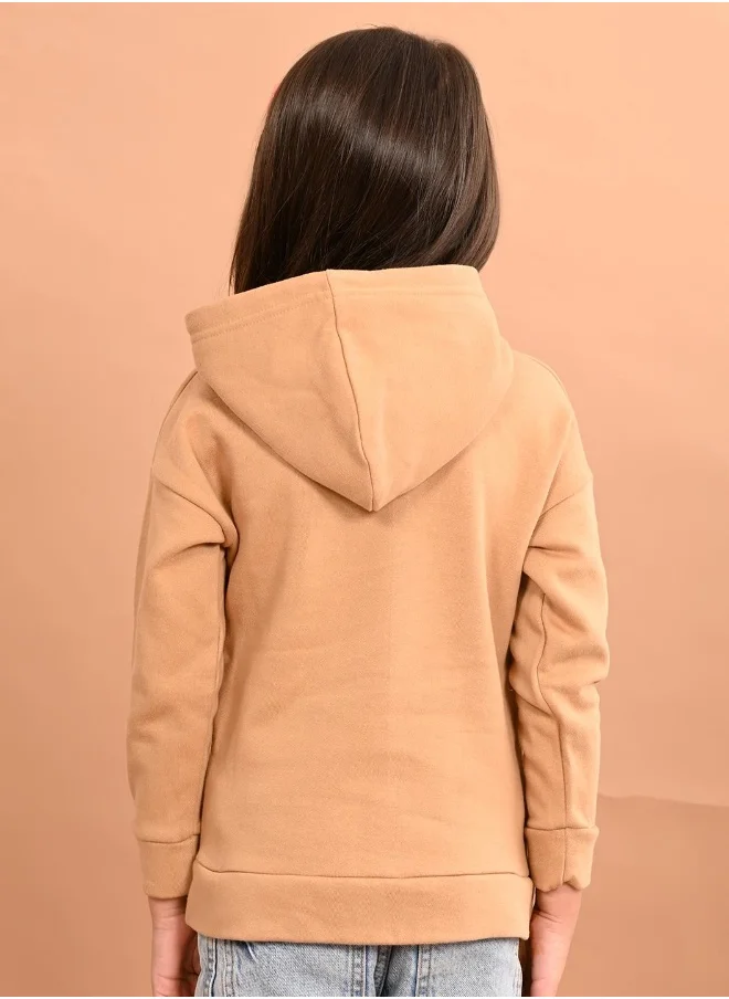 ليلك Girls Full Sleeves Sweatshirt