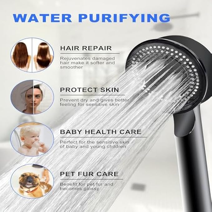 Hand Shower Head MultiFunction Handheld Shower with ONOff Switch Powerful High Pressure Shower Head Water Saving Shower Head for Daily Bathing Experience - Image 4