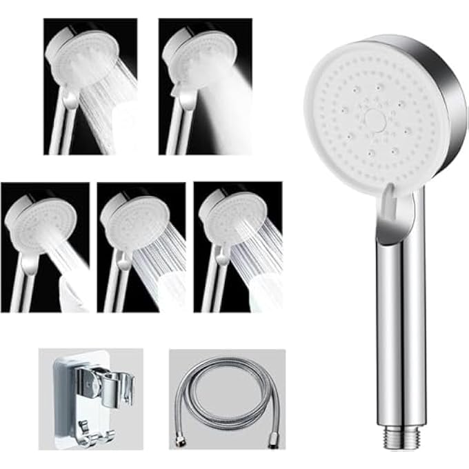 Hand Shower Head MultiFunction Handheld Shower with ONOff Switch Powerful High Pressure Shower Head Water Saving Shower Head for Daily Bathing Experience - Image 1