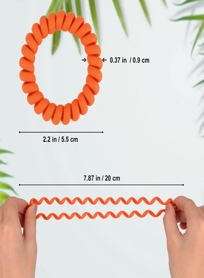 EPARTY ربطات شعر حلزونية من إي بارتي، 10 قطع، ربطات شعر بلاستيكية ملفوفة بدون أثر، حاملات ذيل حصان، إكسسوارات شعر لا تسبب أي ضرر للفتيات والسيدات، ألوان متنوعة - Image 4