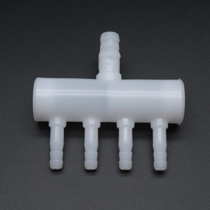 Meridian 5 Pcs Aquarium 4-Way Air Line Plastic Splitter Air Pump Tubing Connector for Air Flow Diffusion - CT - Image 4