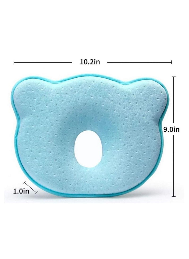 Alissa - Newborn Baby Pillow Head Shaping Pillow Prevent Flat Head Memory Foam For Age 0-1 Pink - Image 1