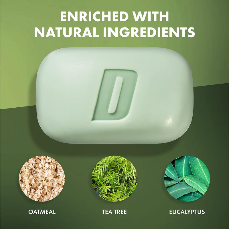 Defense Soap صابون بار للعناية بحب الشباب ديفنس 4.2 أونصة | يحتوي على 2% حمض الساليسيليك وزيوت شجرة الشاي والأوكاليبتوس وزبدة الشوفان (عبوة من 2) - Image 5