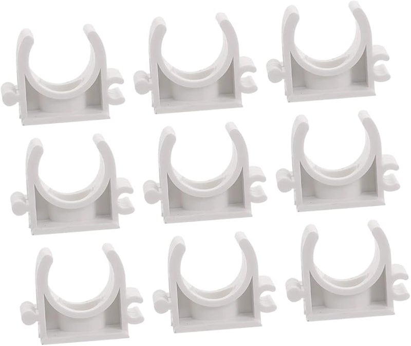 مشابك أنبوب بيضاء على شكل حرف U 3 3X2 3 سم دعم أنابيب لتركيبات السباكة والكابلات والغاز - Image 2