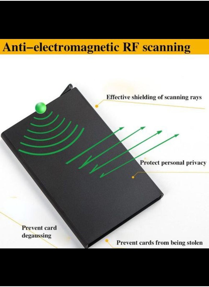 Generic RFID blocking protective metallic credit card holder wallet  - Image 1