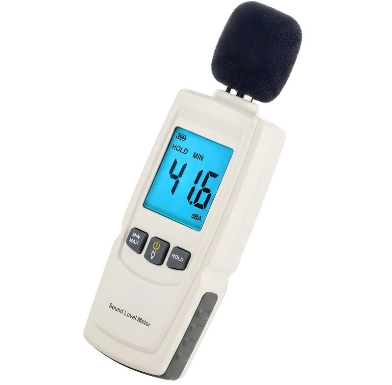 MCP Sound Decibel Meter, MCP Digital Mini Sound Pressure Level Meter, Audio Noise Measurement 30-130dBA,MAX/MIN Hold,Auto Backlight Display - Image 1