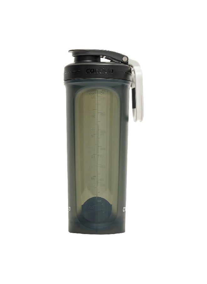 Shake and Go 2.0 BPA-Free Polypropylene Shaker Bottle with Flip-Open Cap Black 820 ml 2195897