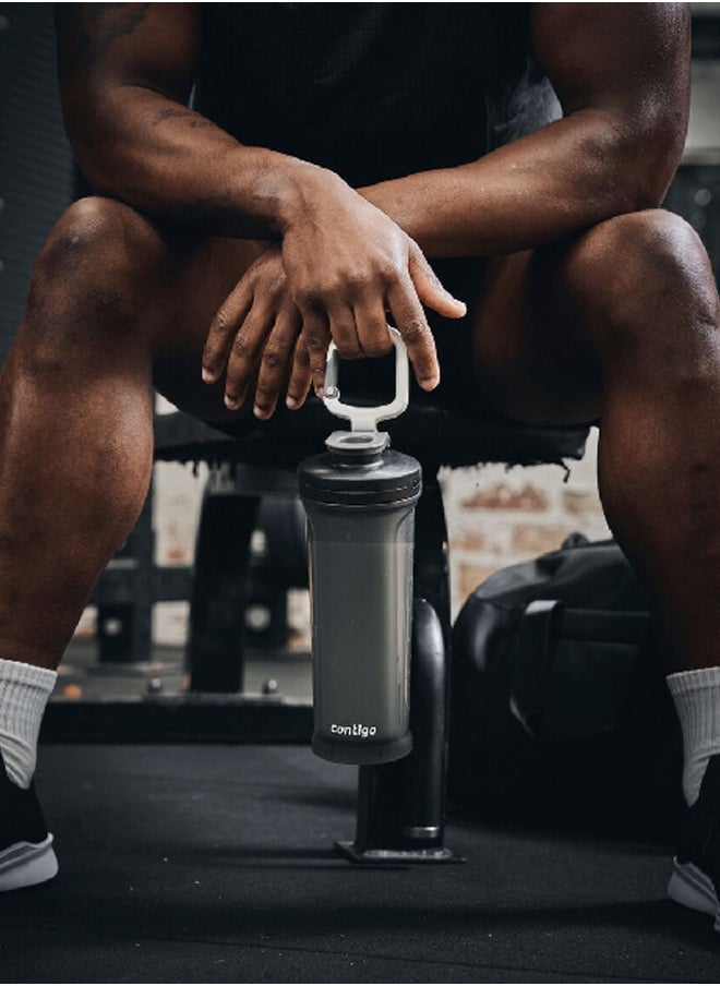 Shake and Go 2.0 BPA-Free Polypropylene Shaker Bottle with Flip-Open Cap Black 820 ml 2195897
