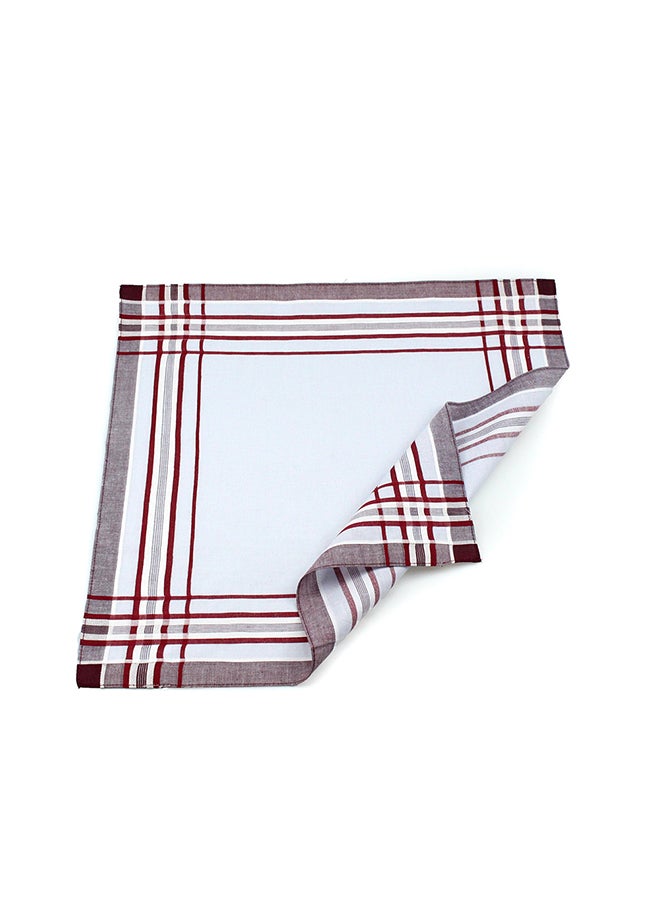 Cotton Square Handkerchief White - Image 2