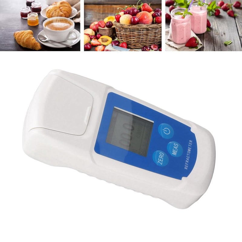 Digital Brix Refractometer High Accuracy Brix Tester Meter Supports Temperature Compensation HD Backlight Display for Fruit Beverage Drinks Sugar Content Measuring - Image 3