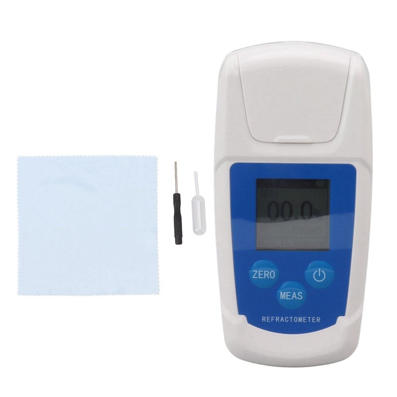 Digital Brix Refractometer High Accuracy Brix Tester Meter Supports Temperature Compensation HD Backlight Display for Fruit Beverage Drinks Sugar Content Measuring - Image 1