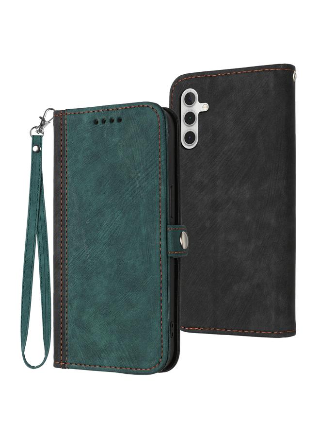 S-TOP Case For Samsung Galaxy M54 Side Buckle Double Fold Hand Strap Leather Phone Case - Image 1
