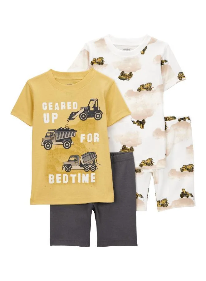 carter's Toddler Printed 4PC Pyjamas Set