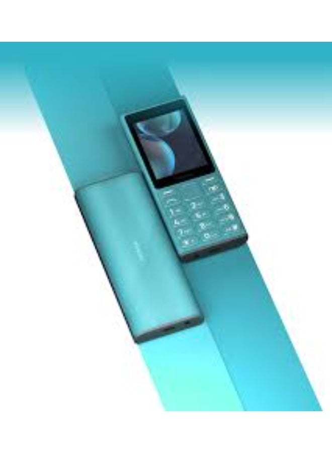 أتش أم دي هاتف HMD 108 4G ثنائي الشريحة مع راديو FM لاسلكي، USB Type-C وعمر بطارية طويل - أزرق - Image 2