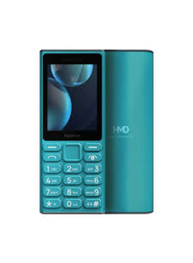أتش أم دي هاتف HMD 108 4G ثنائي الشريحة مع راديو FM لاسلكي، USB Type-C وعمر بطارية طويل - أزرق - Image 1