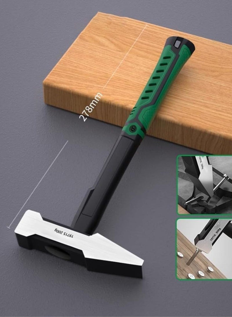 GGOOT 200g/300g/500g Flat Head Hammer Plastic Coated Duckbill Hammer,Hammer Head,Hardware Tools, Building Decoration,Fitter Hammer(200g)  - Image 2