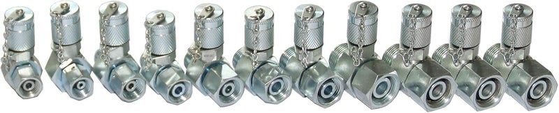 XZT DKO Metric 11 Pack Hydraulic Swivel Run teeshydrulic tee ConnectorTester Coupling Set for Hydraulic System Excavator Construction Machinery - Image 1