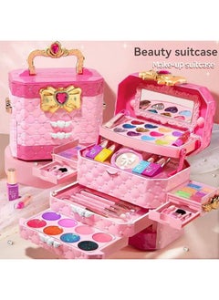 Beauenty Kids Makeup Kit for Girl - Toys for Girls Washable Make Up for Little Girls,Non Toxic Toddlers Cosmetic Kits,Child Play Makeup Toys for Girls, Age 4-12 Year Old Children Gift  - Image 4