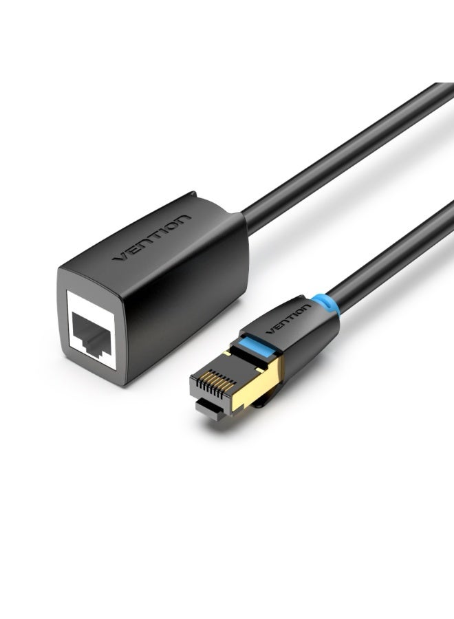VENTION Cat.8 SSTP Extension Patch Cable 0.5M Black Model # IKHBD - Image 1
