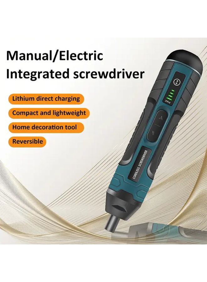 12pcs Cordless Electric Screwdriver With LED Light 4 Adjustable Torque Compact Repair Tool For Home Furniture Appliances - Image 4