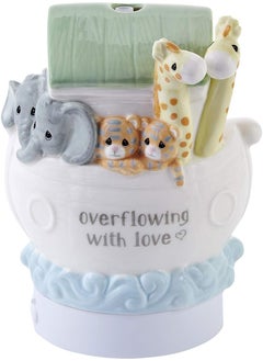 Precious Moments Precious Moments 193431 Overflowing with Love Noah's Ark LED Ceramic Essential Oil Diffuser, Multicolor 