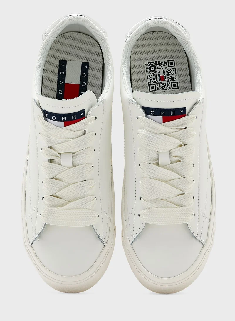 TOMMY JEANS Vulcanized Lace Up Sneakers