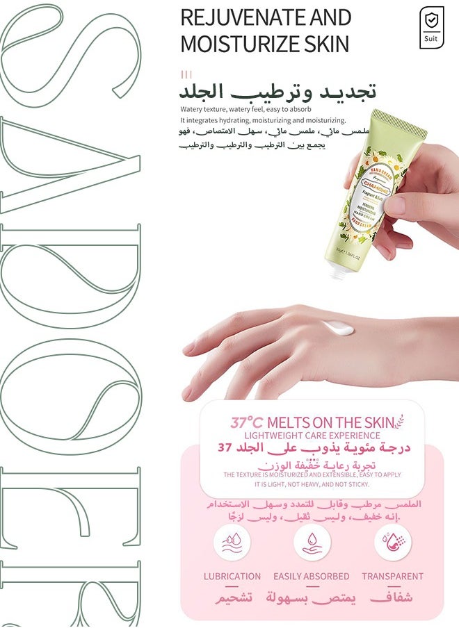 SADOER Hand Cream Gifts Set For Women,Hand Lotion Travel Size in Bulk For Dry Cracked Hands,Mini Hand Lotion For Festival Gift,Natural Plant Fragrance Mini Hand Lotion Moisturizing Hand Care Cream  - Image 3
