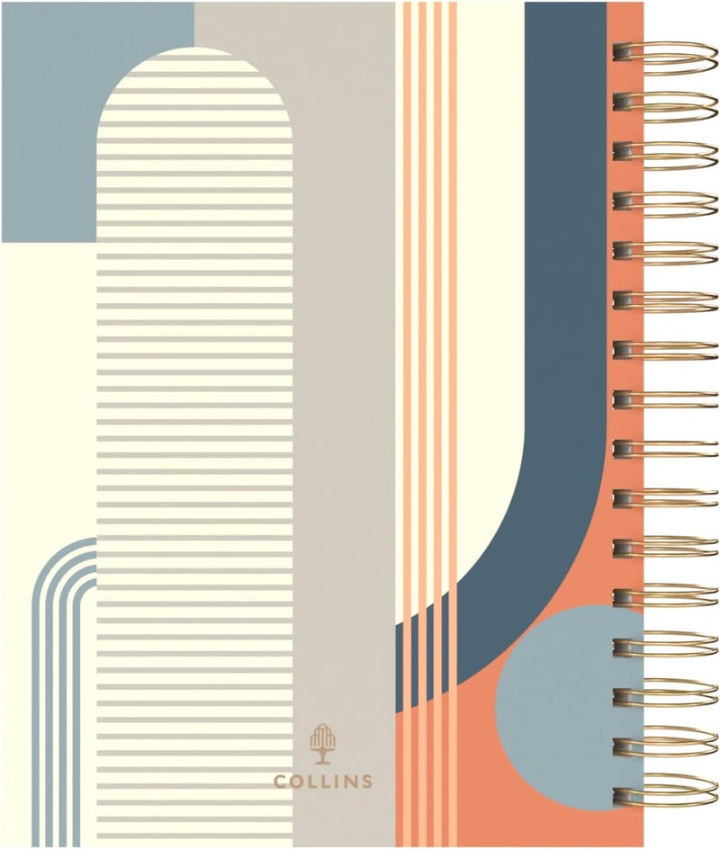 Collins - Scandi - 2026 12 Month Calendar Year Planner, Day-To-Page with 1/2 Hourly Appointments Diary, A5 Wiro Bound Hard Cover - Geo Blue (E-PW51.GEBL-26) - Image 3