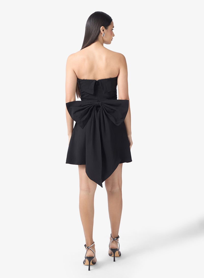 TFNC Bow Back Bandeau Mini Dress - Image 2