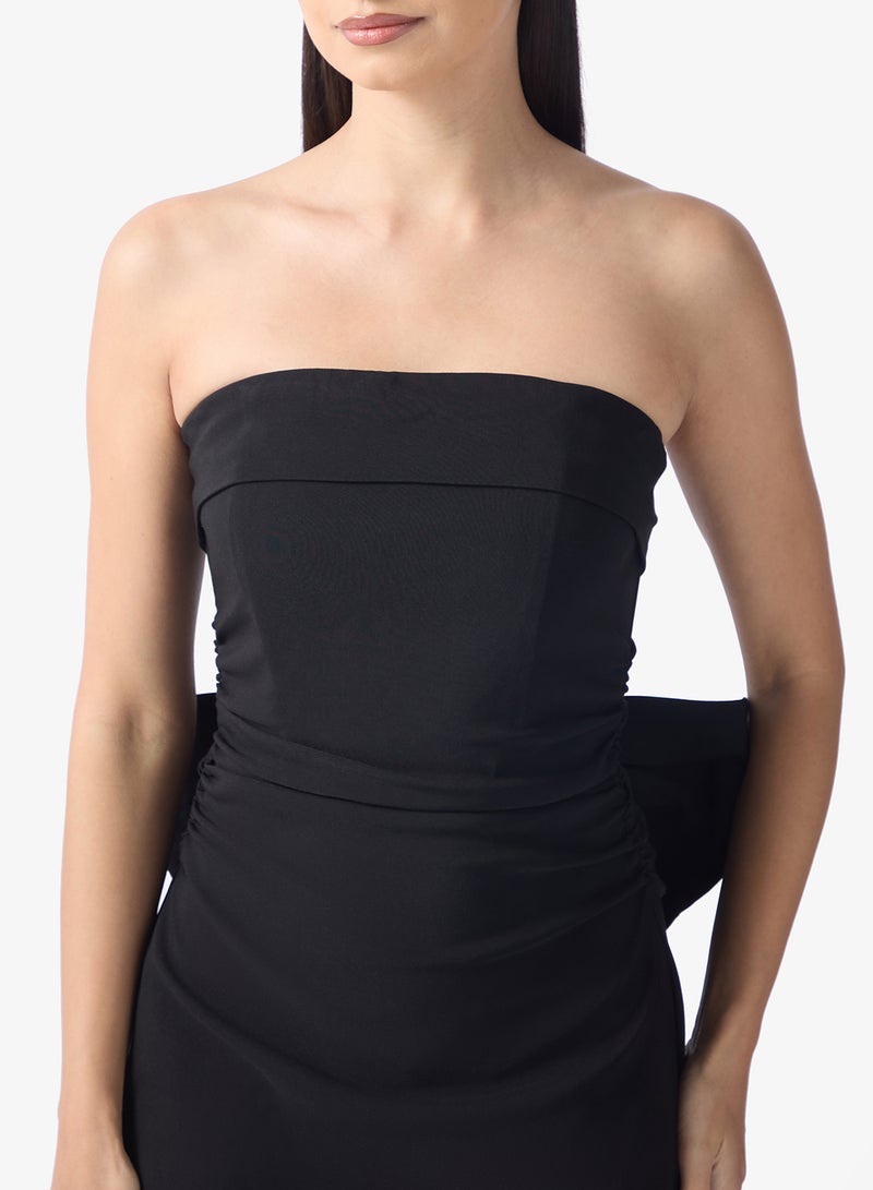 TFNC Bow Back Bandeau Mini Dress - Image 3