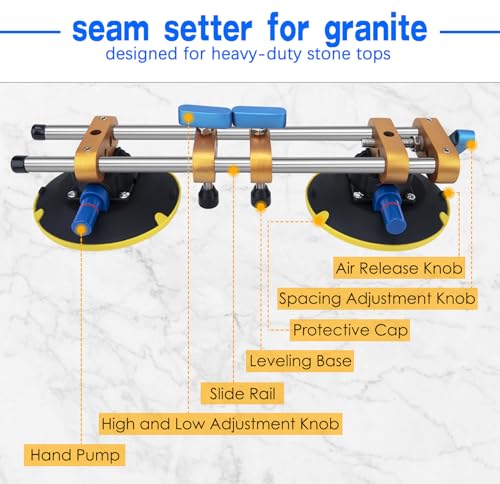 9TH SHOP Granite Seam Setter 2 Pack, 6 Inch Seamless Seam Setter for Granite, Stone, Quartz Slabs, Marble and Tile - Image 5