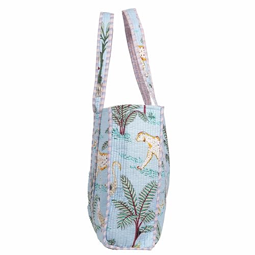 INDACORIFY Cotton Printed Tote Bag Women Shopping Carry Bag Indian Handmade Shopping Bag Ethnic Baho Hippie Shoulder Bag - Image 2