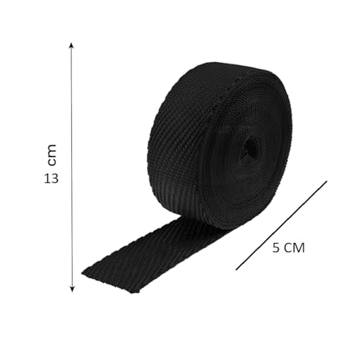 MOTO GENIUS Universal 3 Metre Silicate Fiber Silencer Wrap Bike Exhaust Heat Shield for RE Bullet - High-Temperature Resistance - Image 3