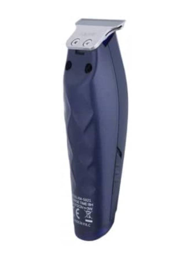 Kemei KM-5021 3 In 1 Rechargeable Trimmer And Clipper Blue/Silver/Black - Image 2