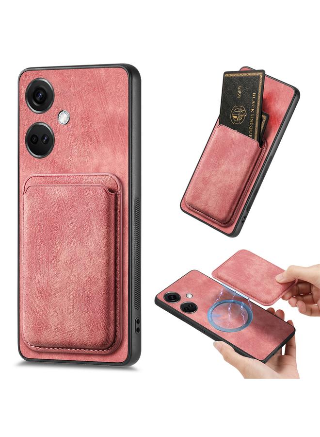 اس-توب جراب هاتف OnePlus Nord CE3 من الجلد بتصميم كلاسيكي مع حقيبة بطاقات مغناطيسية - Image 1