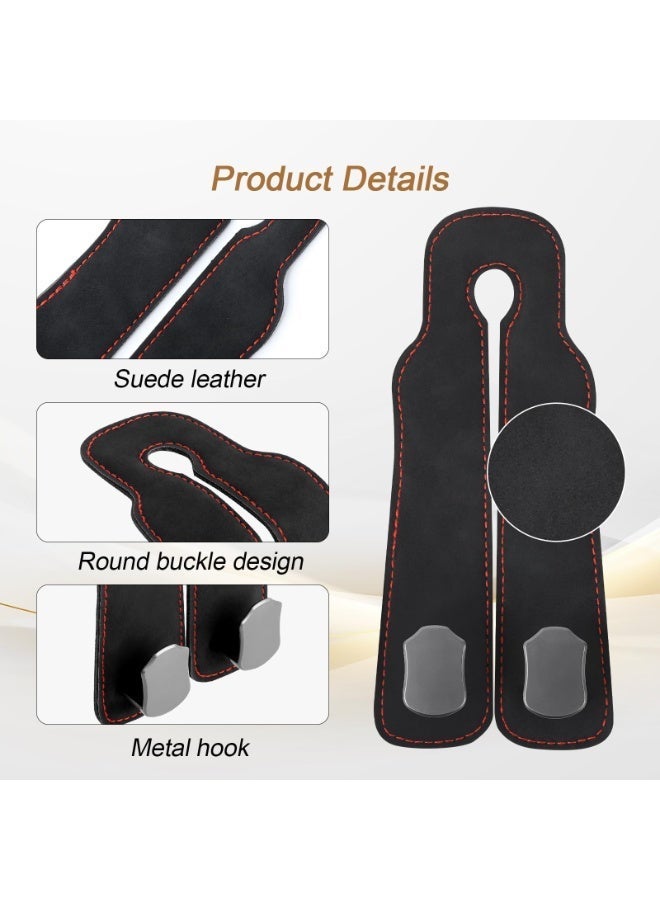 Seayoo 2 Pack Double Hooks for Car Seat Back , Car Seat Double Hook Back Hook, Leather Storage Hook, Car Headrest Hook, Bag Hook, Car Seat Hook for Handbags - Image 5