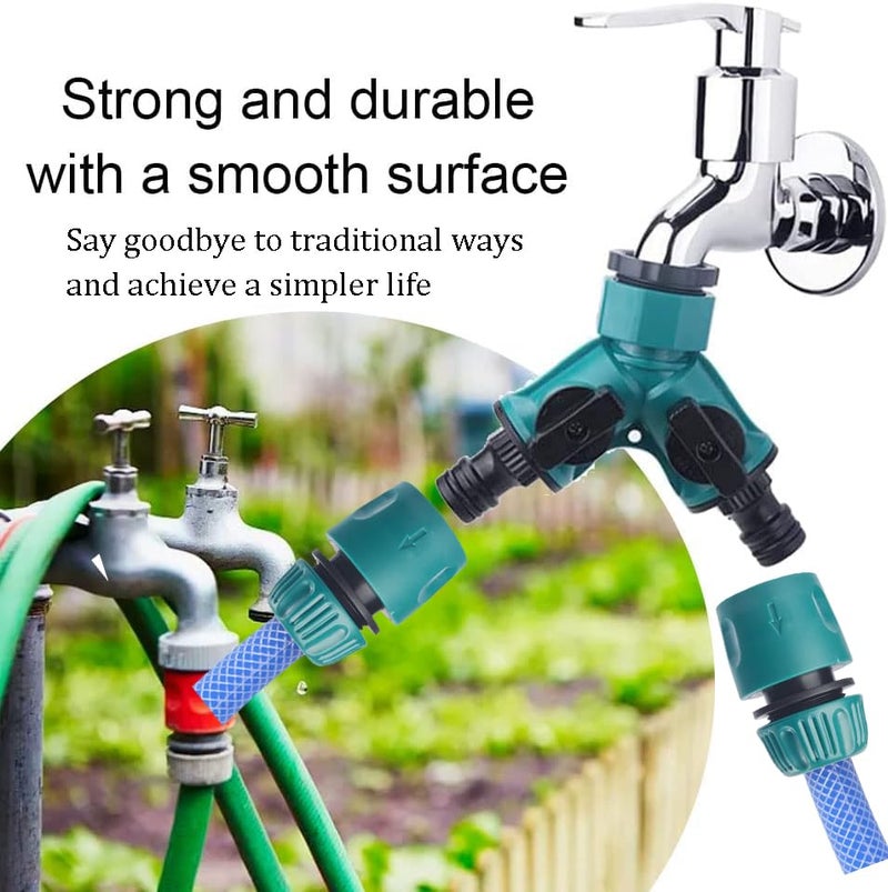 Preptep multi tap connector, Splitter 3 way pipe connector equipped with 3 splitter garden irrigation hose connectors 3/4 inch and 1/2 inch - Image 5