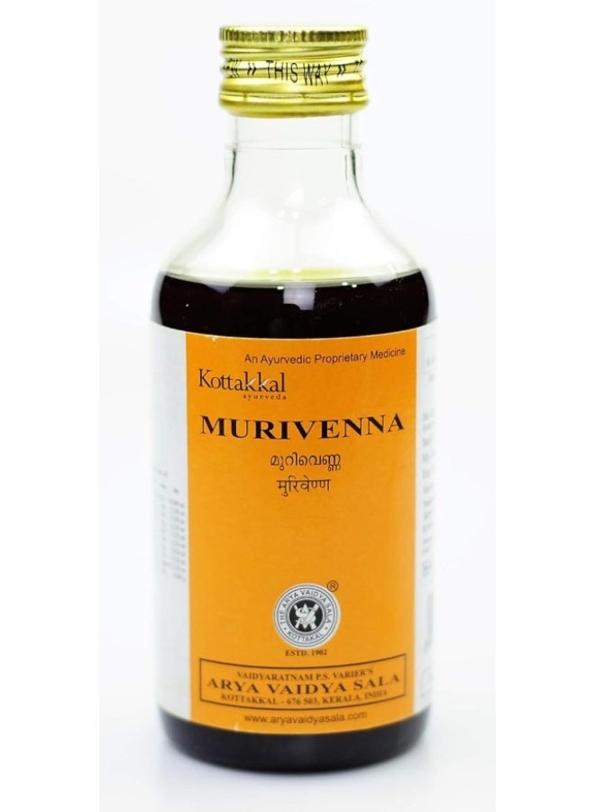 Kottakkal Ayurveda Murivenna Oil 200ml – Ayurvedic Bone & Joint Support Oil for Pain Relief and Wound Care - Image 3