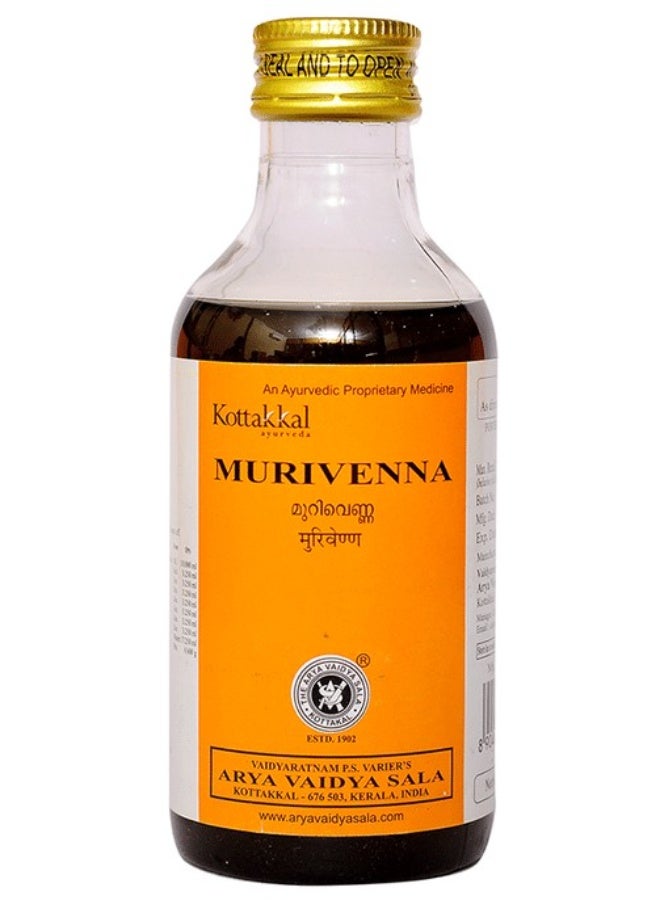 Kottakkal Ayurveda Murivenna Oil 200ml – Ayurvedic Bone & Joint Support Oil for Pain Relief and Wound Care - Image 1