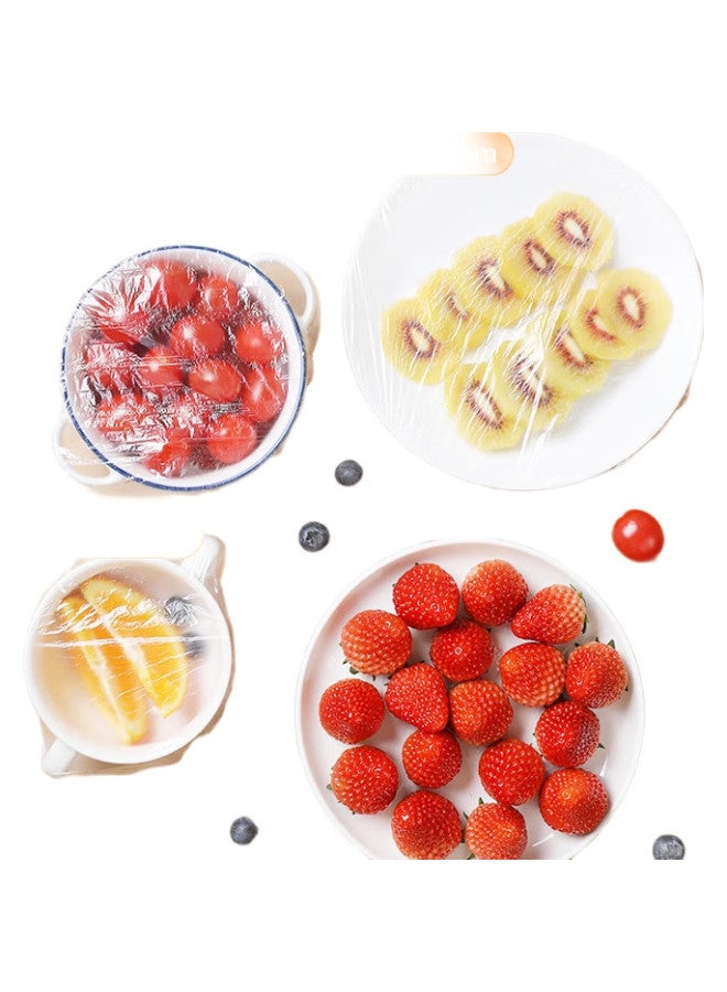 Maryya Meili Ya Plastic Wrap Covers, 300 Pieces, Universal Elastic Size, Food-Grade, Disposable, For Home Use, Bowl Covers - Image 1