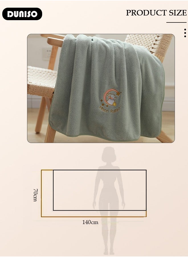 DUNISO - Microfiber Bath Towel, Soft Microfiber Absorbent Body Towels, Quick Drying Towel for Multipurpose, Lightweight Bath Sheets, Use for Spa, Yoga, Fitness, Bathroom 70×140CM - Image 1
