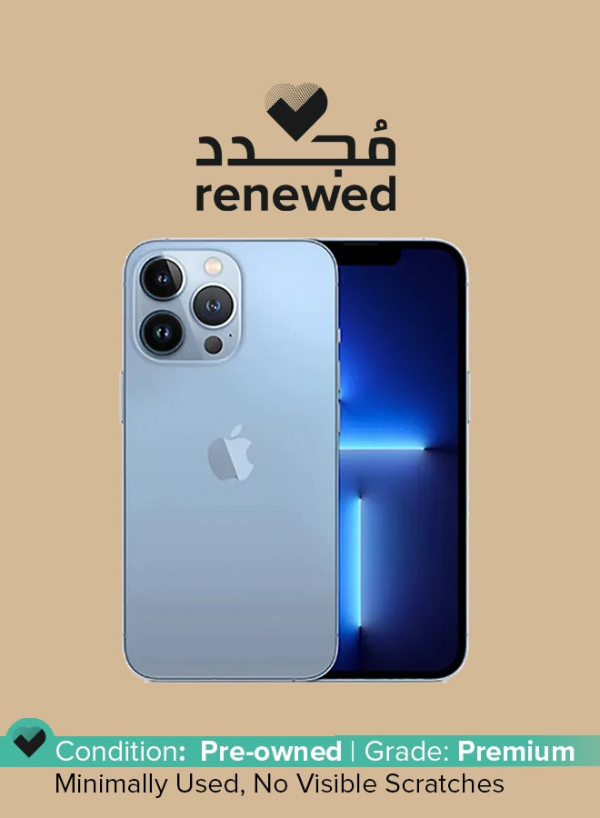 Apple Renewed - iPhone 13 Pro 128GB Sierra Blue 5G With Facetime - Physical Dual SIM Version - Image 1
