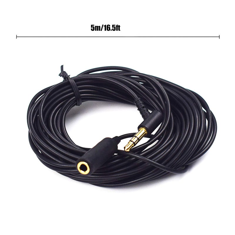 Tobysome Headphone Extension Cable Cord Wire Compatible with Bose QuietComfort 35 QC45 QC35II QC25 QC15 QC3 QC2 NC700 Headphones - 16.5FT - Image 2