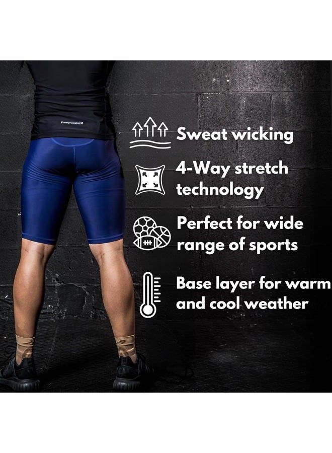 CompressionZ (Medium, Black) - Shorts - Men's Boxer Brief - Best for Running, Cycling, Basketball - Image 3